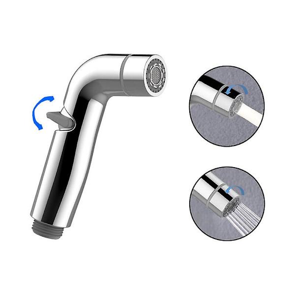 Justerbar Bidet Sprayer Abs Duschhuvud Högtryck Toalett Ren Husdjursbad