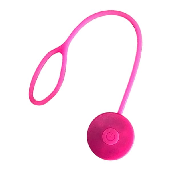 LED-lysende ryggsekklys med 3 blitsmoduser, høy synlighet, silikontau, ABS-hus, justerbart Pink