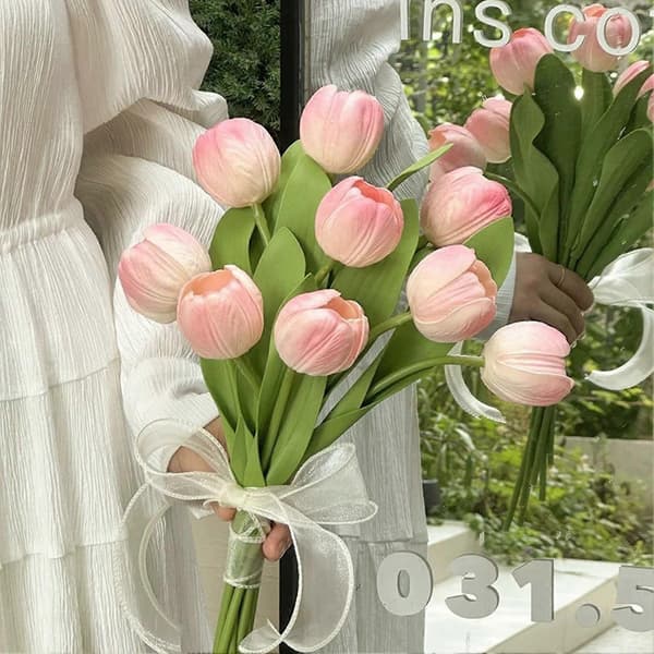 Kunstig Tulipanblomst 13 Blue 1pc