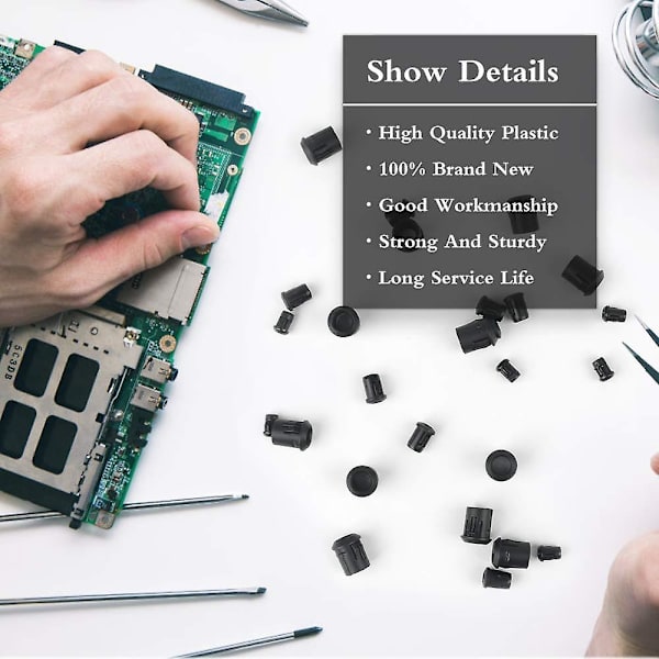 Led lysholder i plast, sort lysholder, diodeholder, klipsramme, montering af led-holderpanel, display (5mm), pakke med 100