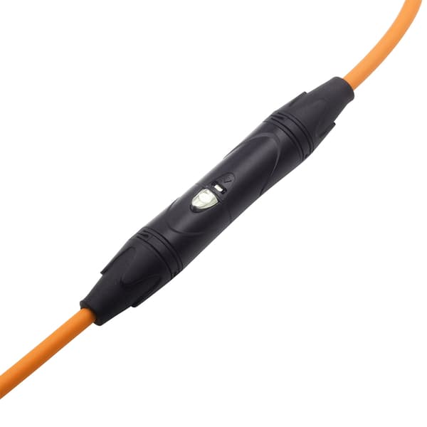 3-bens XLR han til hun mikrofon lydforlængerkabel (orange, 1m)