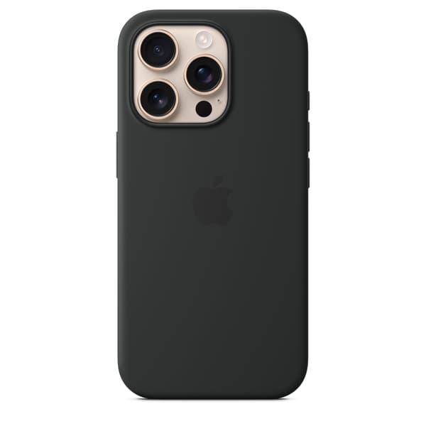 Apple silikonecover med MagSafe til iPhone 16 Pro - Sort