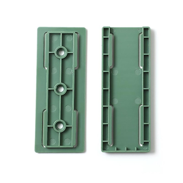 Grøn 8 stykker selvklæbende bordstiksfikser, hulfri selvklæbende stikdåseholder, selvklæbende stikdåsefiksering, plug-in vægstikkontakt