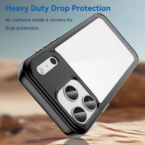 Akryl + TPU Telefon Cover Til iPhone 17 Pro Max