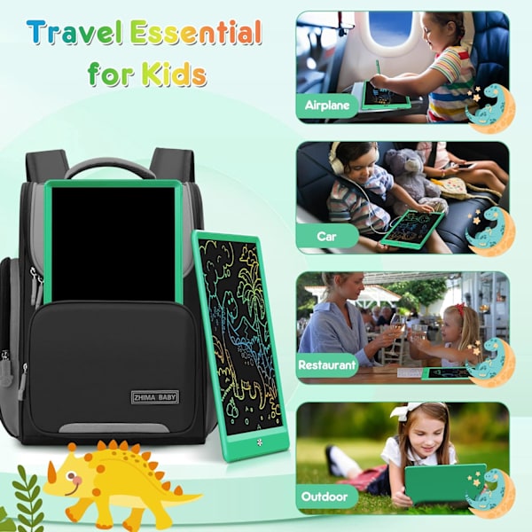 LCD-ritplatta, Doodle Board-leksaker, presenter för 3-8 år gamla flickor pojkar, 10 tum färgglad elektronisk ritplatta för barn, presenter för småbarn Wonderful Green 10 Inch