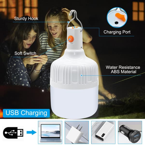 Camping Lanterner, 2-pakning Bærbare Dimbar LED Camping Lanterner, 800 Lumen, 2 Lysmoduser, Vanntette Campinglys