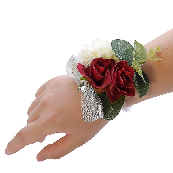 Bryllupsartikler Brudedekoration Imitation Corsage (klassisk farve) 2 stykker (b-2-v)