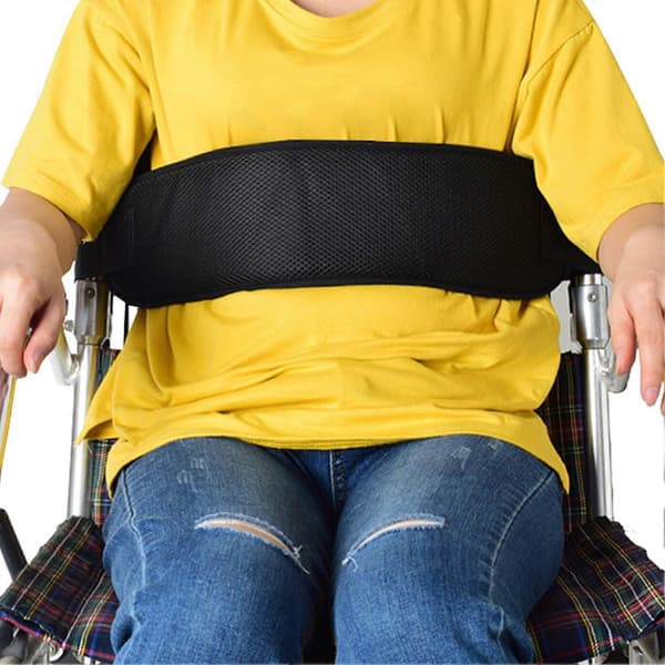 Rullstolssäkerhetsbälte Justerbart Snabbkoppling Breddad Midjedesign Rivtåligt Andningsbart