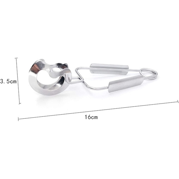 1 stk. rustfrit stål snegle tang gaffel snegle clips køkken mad tang servering tang mini køkken tang nem rengøring