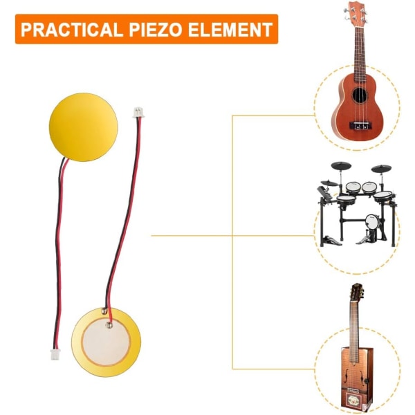 20 KPL 27mm Piezo Element Piezo Pickup Kitaramikrofoni Akustinen Kitara Ukulele