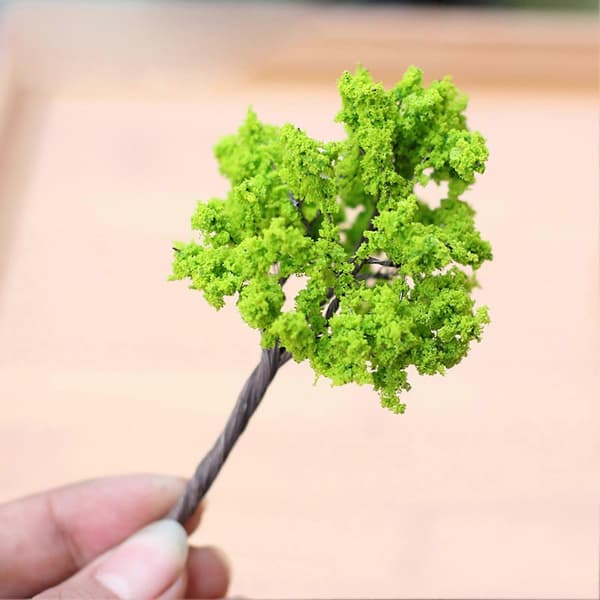 Miniature Blomstrende Træer – Gør-det-selv Mikrolandskab – til Moshave & Sandbord – Jerntråd E