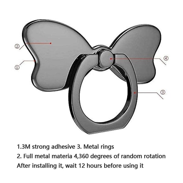 Metalltelefonring stabilisatorbrakett Sammenleggbar håndtakknottring