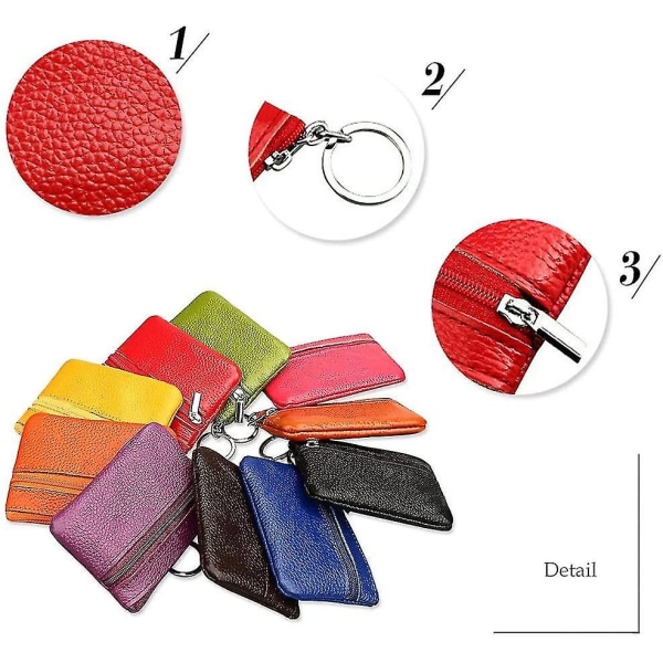'mini Plånbok H Et Plånböcker För Kvinnor Män Barn Minimalistisk Zip-väska med nyckelring