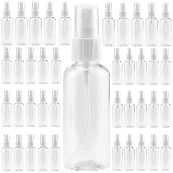 40-pack 100 ml klara sprayflaskor, finfördelande plastsprayflaska