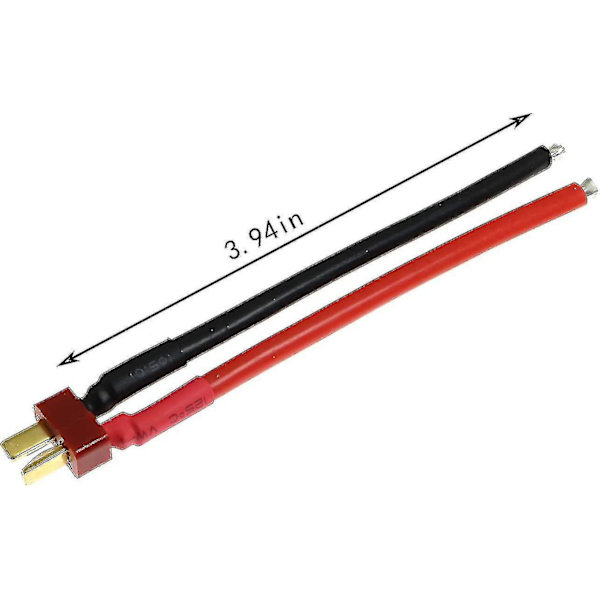 T-plugg Deans-kontaktkabel 12awg Silic Wire For Rc Li-po 10cm