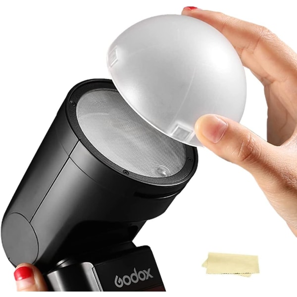 Ak-r11 Dome Diffuser for V1 Flash Series/ad100pro, Bruk med H200r Rundt Flashhode for Ad200/ad200pro Monolight, Bruk med S-r1 Adapter for V860ii/v