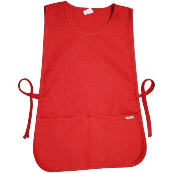 Justerbart Universal Cobblers Förkläde Unisex Cobbler Förkläde för män Kvinnor Dam Tabards Arbetsstädningsförkläde med 2 djupa fickor Bright Red One Size