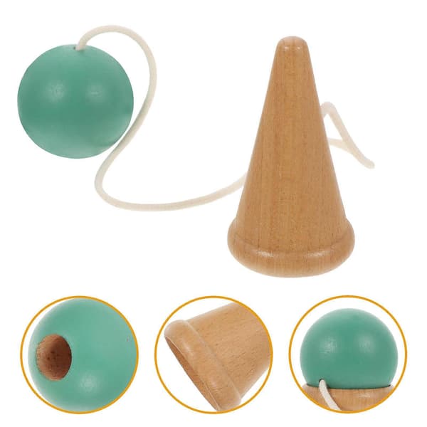 Trä Kendama Leksak för Koordinationsövning med Handfärdighetsleksaker