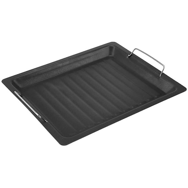 Grillplade i rustfrit stål af fødevarekvalitet, stegepande med non-stick-belægning, bærbar grillplade
