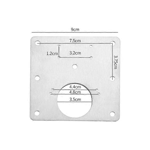 Hængselreparationsplade 90x90mm 2-pak