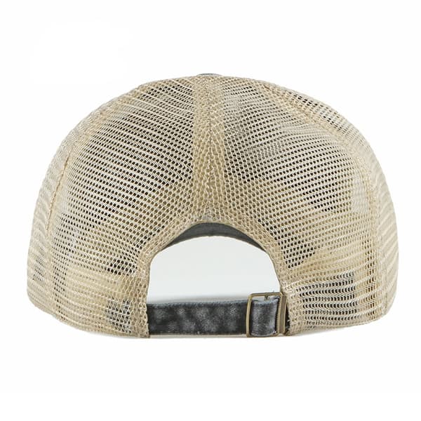 Trucker Ball Cap Mesh Beige Bagside Justerbar Hat Snapback 2-farvet Kasket 6 Paneler (Sort) wine
