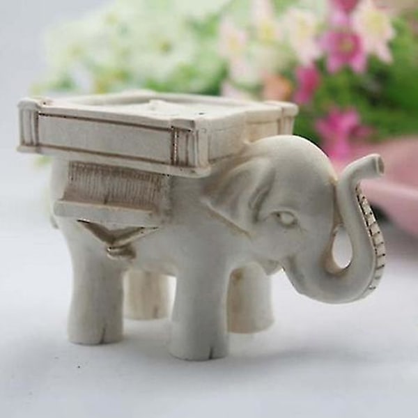 Retro Lucky Elephant Tealight Lysestake Lysestake Bryllupsgave Hjemmedekor