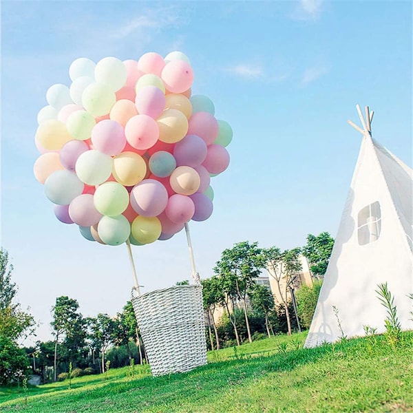 100 st Vackra 10 tums Latexballonger, Partyballonger, Bröllopsballonger för Dekoration, Perfekt för DINA vackra Fester, Påskdekorationer