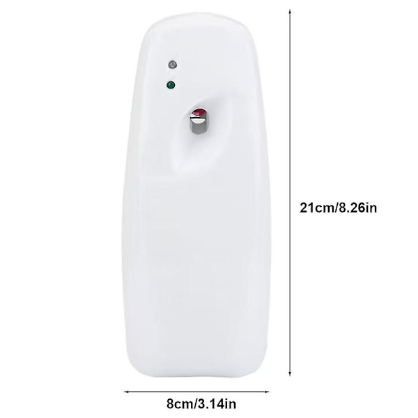 Luftfräschare, Automatisk Hem Inomhus Väggmonterad Justerbar Doft Aerosol Spray Dispenser(1st, Vit)