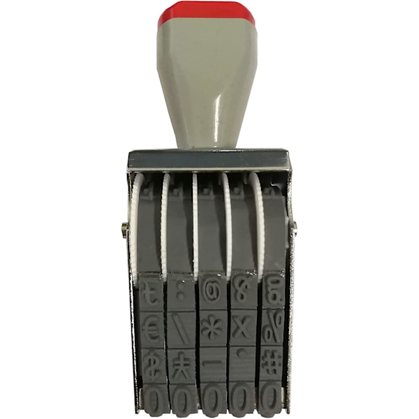 Forretningsstempler, 5-sifret tallrulle-stempel, personlig digital sign rulle-datostampel, multifunksjonell Diy nummereringsstempel gummistempel