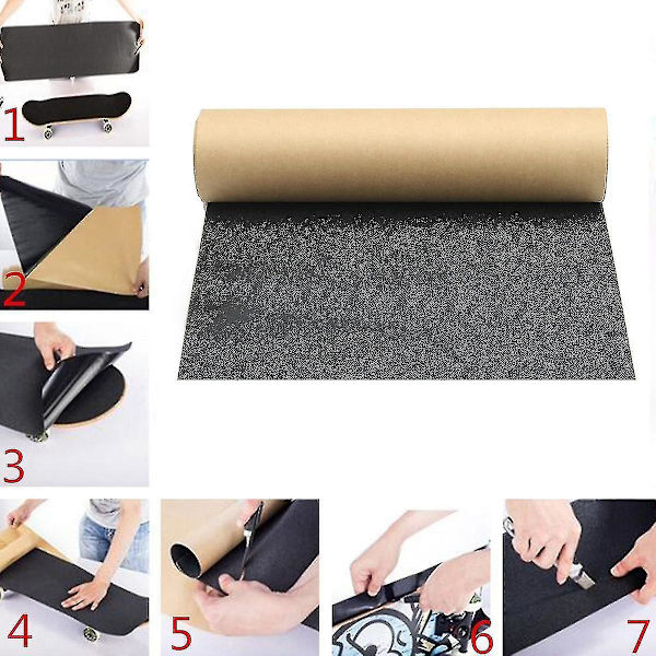 110x 27cm Vandtæt Skateboard Skating Longboard Sandpapir Grip Tape