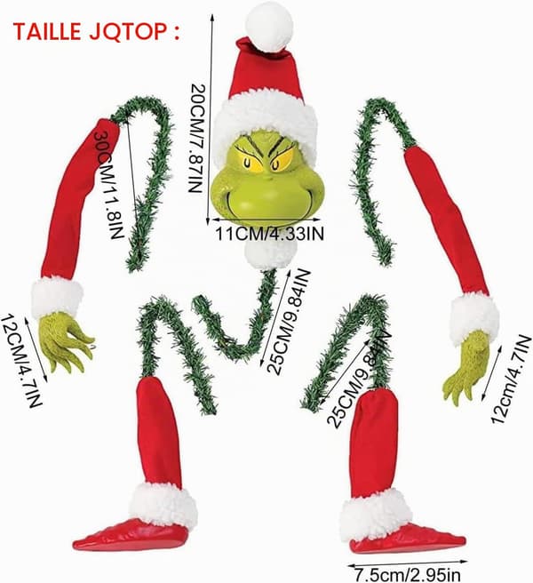Juletræspynt og gaver, topstjerne-pynt, polstrede elverben