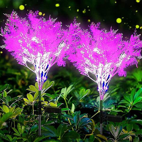 2 st solcellslampor, solcellslampor IP65 blomsterlampor utomhus solcellslampor