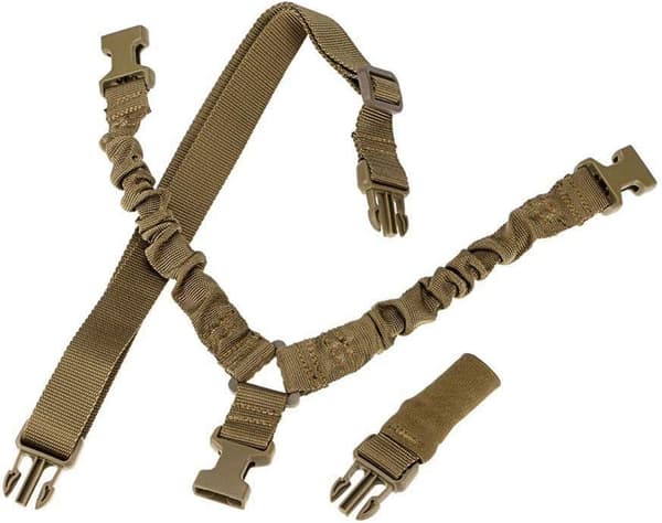 Justerbar enpunktsrem taktisk airsoft elastisk rem