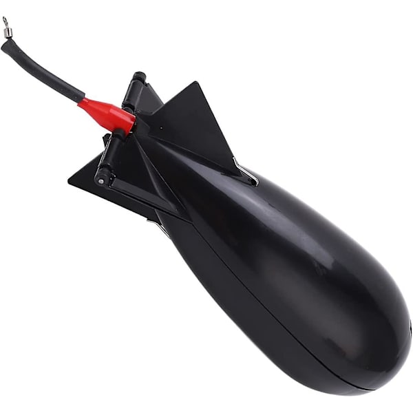 Fiskebombe Bait, Fiske Kaster Karpe Stor Bombe Float Lokkemad Pellet Fiske Feeder Fiskegrej Redskabsredskab Redskabsredskab (2stk, Sort)