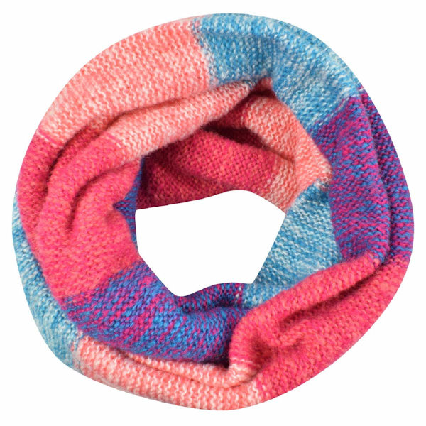 Färgglad halsduk för kvinnor, stickad loop-infinity halsduk, varm vinterwrap, krage