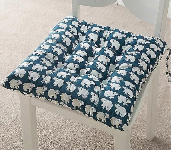 Set med 6 Stolsdynor 40 x 40, Dekorativa Dynor Stolsdyna Trädgårdsdynor, Polyester
