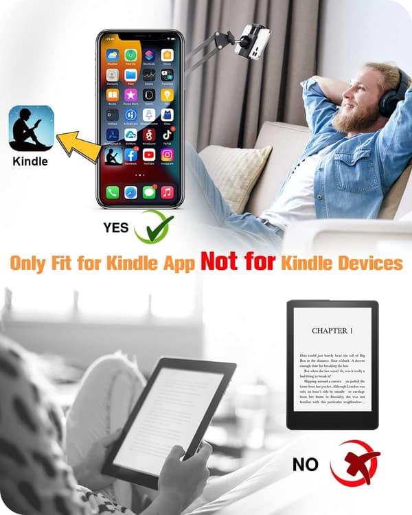 Fjernkontroll Kindle App Sideskifter, Bluetooth Kamera Videoopptaker Fjernkontroll, Scroll Ring for iPhone, iPad, iOS, Android - Kontroller