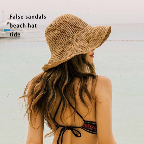 Hatt Solhatter Brede Floppy Mote Sjarmerende Lue