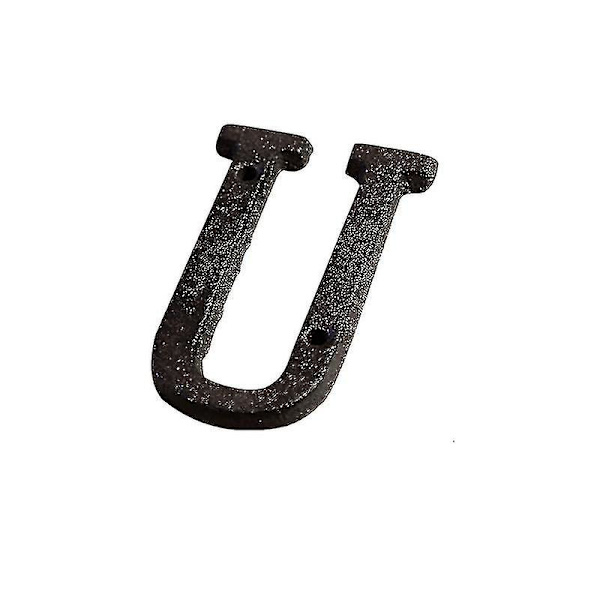 U-kirjain, antiikkinen metalli, numero, kirjain A-z, ovi, koti, DIY-sisustus