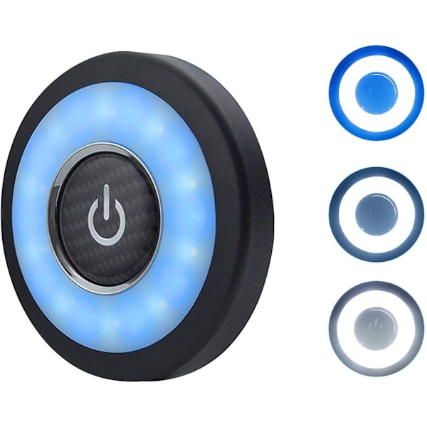 Auton kattovalo (3 valon väriä), langaton ladattava LED-valo magneettisella imukupilla ajoneuvoon, matkailuautoon, kuorma-autoon, leirintään, makuuhuoneeseen