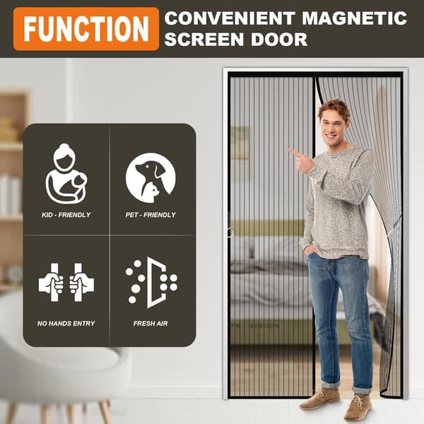 32\"x82\" Kraftig Glasfibernet - Selvforseglende Erstatning til 34\"x83\" Døre