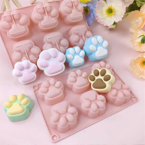 3D Kattepote Bageform til DIY Dessert - Varme- og Kuldebestandig - til Gelé og Sæbe L