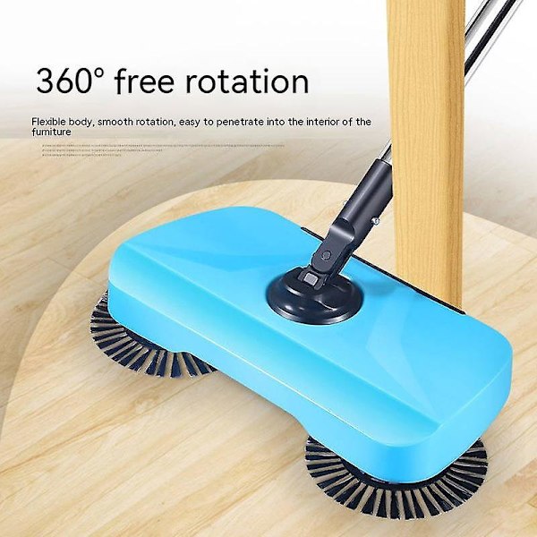 Våte mopper 360 graders roterende manuell feiemaskin elektrisk multifunksjons feiemaskin husholdningsgulvmopp