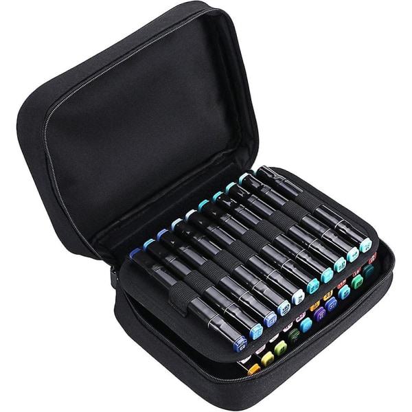 Case Organizer-fack Canvas dragkedjeförsedda markörer Förvaring för Touch Spectrum Noir Paint Markers