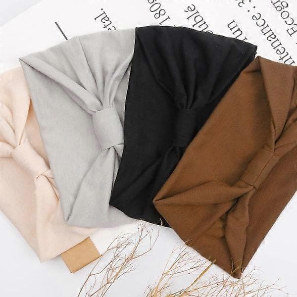 4-pack Hårband Dam Breda Hårband För Flickor Elastiska Löpning Yoga Hårband