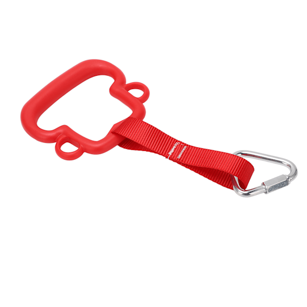 Gymnastikringar för barn ABS Monkey Style Pull Rings med hängrem Utomhus klätterutrustning för barn Röd