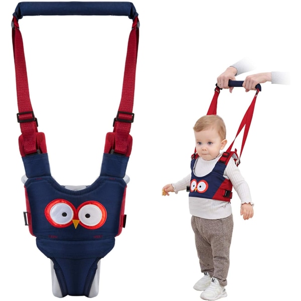 Gåsele för baby , säkert gångbälte, handhållen baby , löstagbar, justerbar gåsele, handhållen gåstol som andas för baby Navy Blue