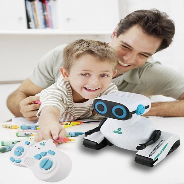 1 stk. Rc Robot Legetøj, Fjernbetjening Robot Legetøj, Gå & Dans Børn Robot Legetøj Til Børn I Alderen 6 År & Op Dreng Pige, Gaver Legetøj Med Led-Øjne W