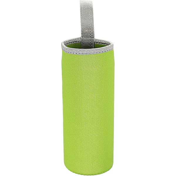 Vedenpitävä pullonkantolaukku 500ml neopreenikotelo eristetty liukumaton suojalasi pullojen kansi hihnalla viileille tai kuumille juomille, vihreä 2 pakkausta Green