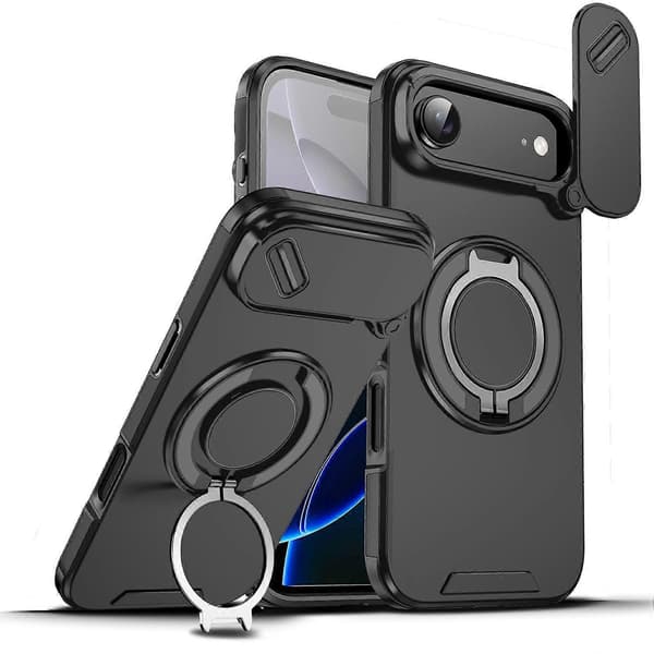 Camshield Ringhållare Mobilskal För iPhone 17 Air BLACK